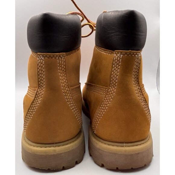 Timberland Women's 6 Inch Waterproof Boots 10361 Wheat Nubuck US Size 7.5 - Picture 8 of 9